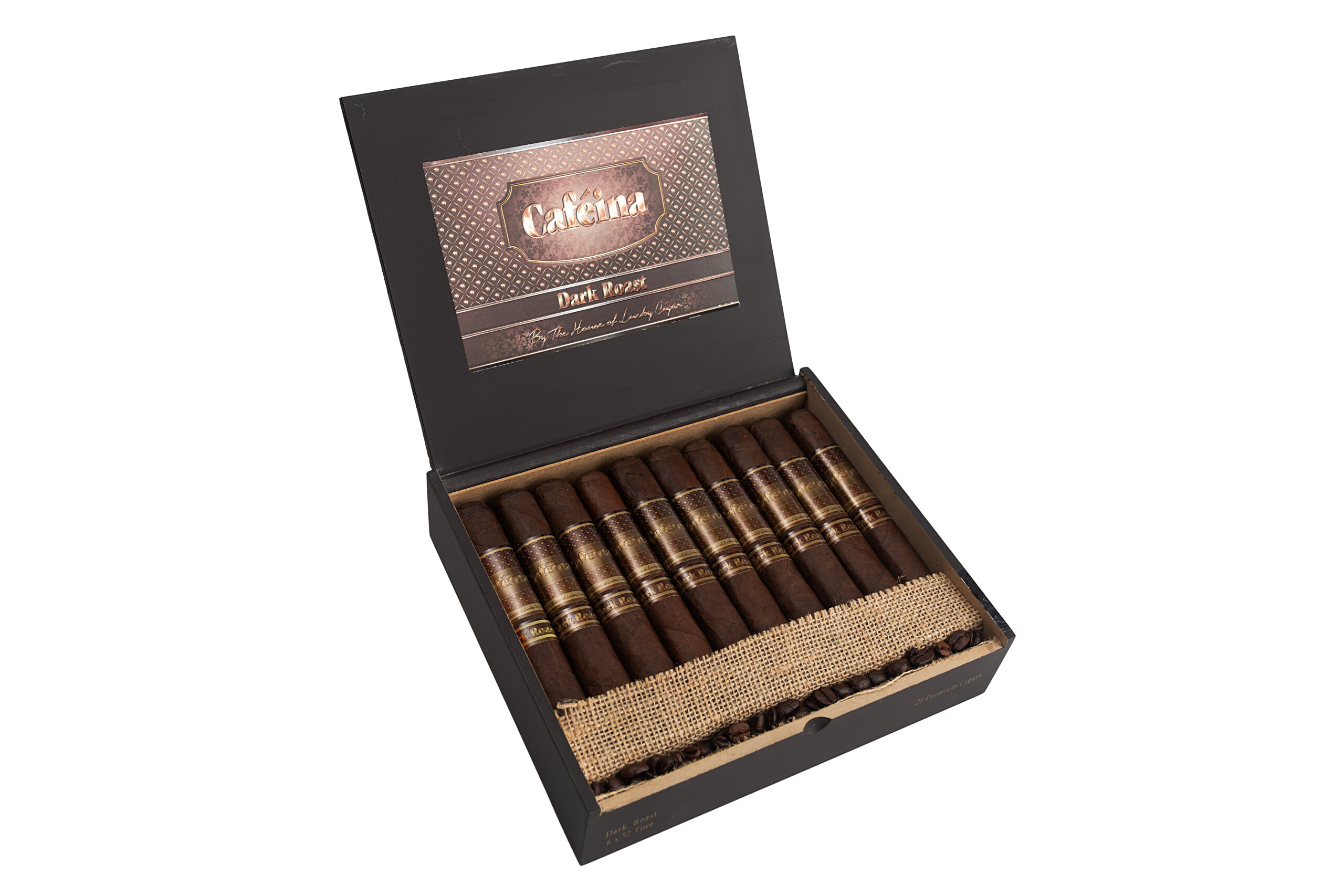 Lucky Cigars Cafeina Dark Roast Robusto 6 x 52 (Duplicated-toro)