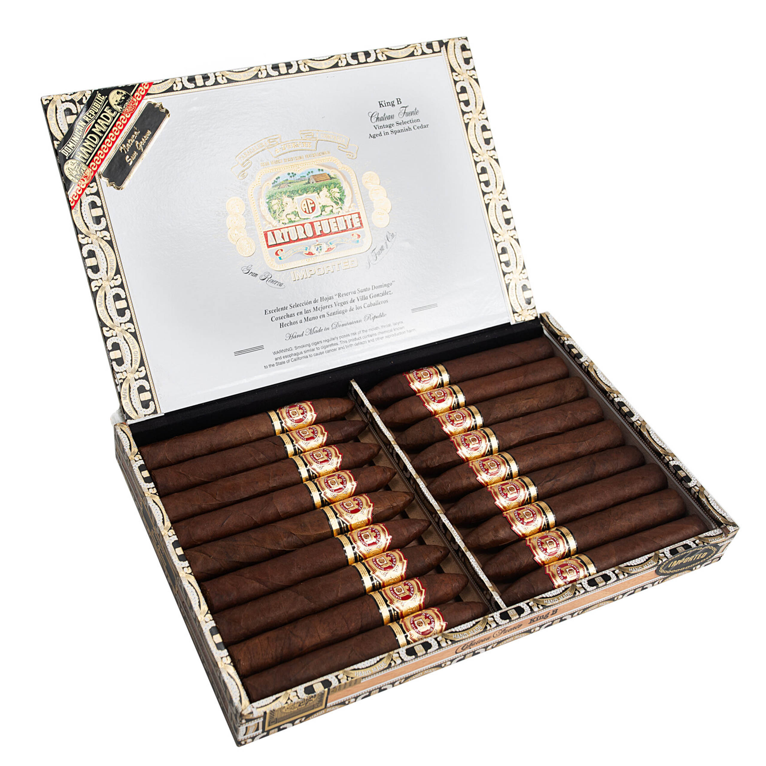 Arturo Fuente Chateau Fuente King B 6 x 55